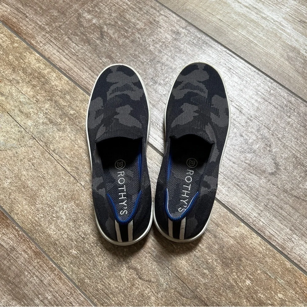 Rothy’s | Original Grey Camo Slip On Sneakers